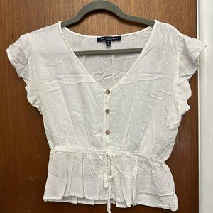white button blouse